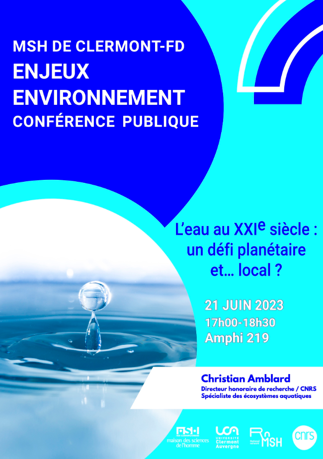 Conférence eau au XXI