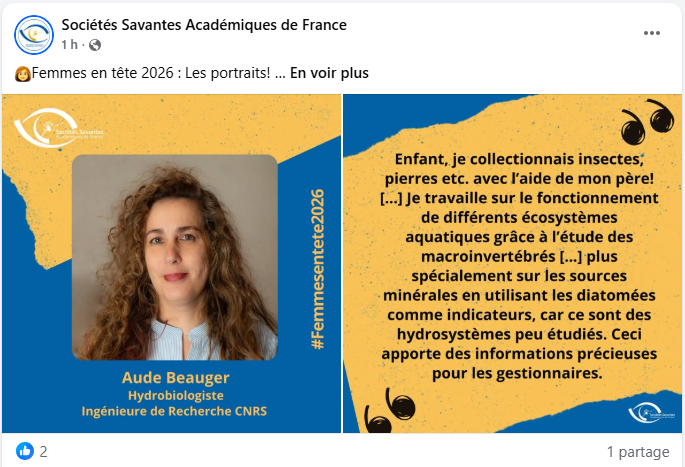 Femme en tête 2026 - Aude Beauger